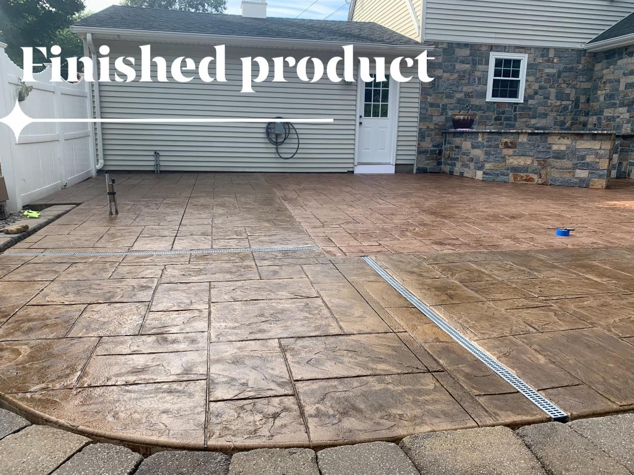 Southington, CT Stamped Concrete Installation Project