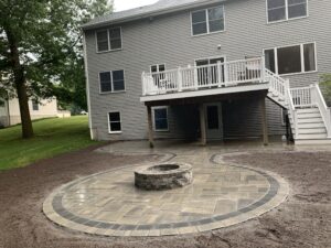 Stone Patio Construction Project in Southington, CT