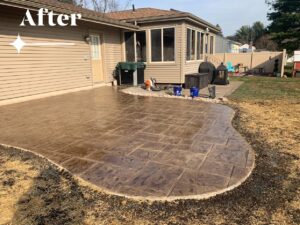 Stamped Concrete Patio Installation Project in Berlin, CT