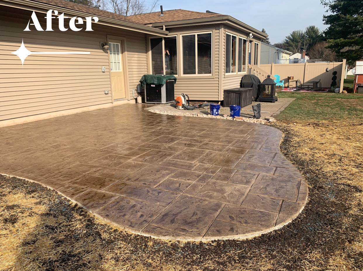 Berlin, CT | Stamped Concrete Patio Installation Project | Best Stamped