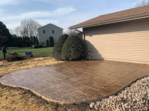 Stamped Concrete Patio Installation Project in Berlin, CT