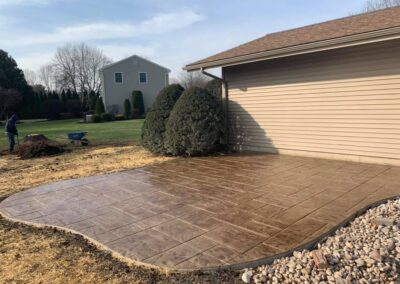 Stamped Concrete Patio Installation Project in Berlin, CT
