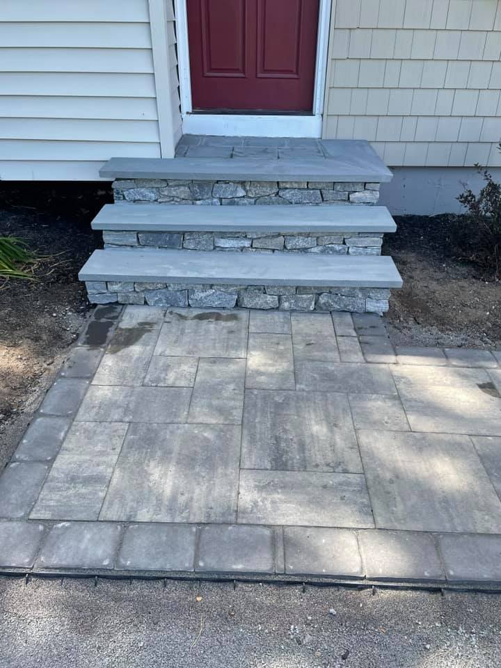 Berlin, CT | Stamped Concrete Walkway & Steps Installation Project ...