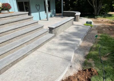 Stamped Concrete Patio, Steps & Walkway in Glastonbury, CT by Coastal Creations