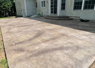 Stamped Concrete Patio, Walkway, Steps Project in Wethersfield, CT by Coastal Creations