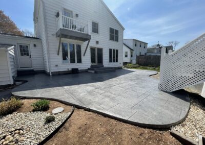 Stamped Concrete Patio & Walkway Project in Southington, CT