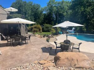 Stamped Concrete Patio in Middletown, CT by Coastal Creations, LLC.