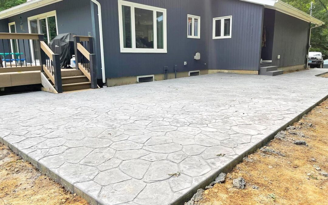 Stamped Concrete Patio, Walkway Design, Build Contractors | Burlington, CT