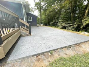 Stamped Concrete Patio Project in Manchester, CT