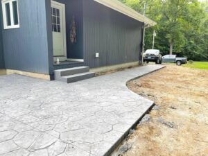 Stamped Concrete Patio Project in Manchester, CT by Coastal Creations, LLC.