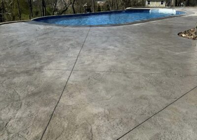 Stamped Concert Pool Patio in Middletown, CT